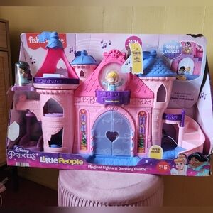 Fisher-Price Little People Disney Princess Castle - Pink and Purple